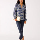 Giana Long Sleeve Silk TopWomen - Tops - BlousesLILLY PULITZERThe Printed Peach Savannah