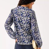 Giana Long Sleeve Silk TopWomen - Tops - BlousesLILLY PULITZERThe Printed Peach Savannah