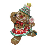 Gingerbread Girl with Cake OrnamentChristmasThe Printed Peach Savannah