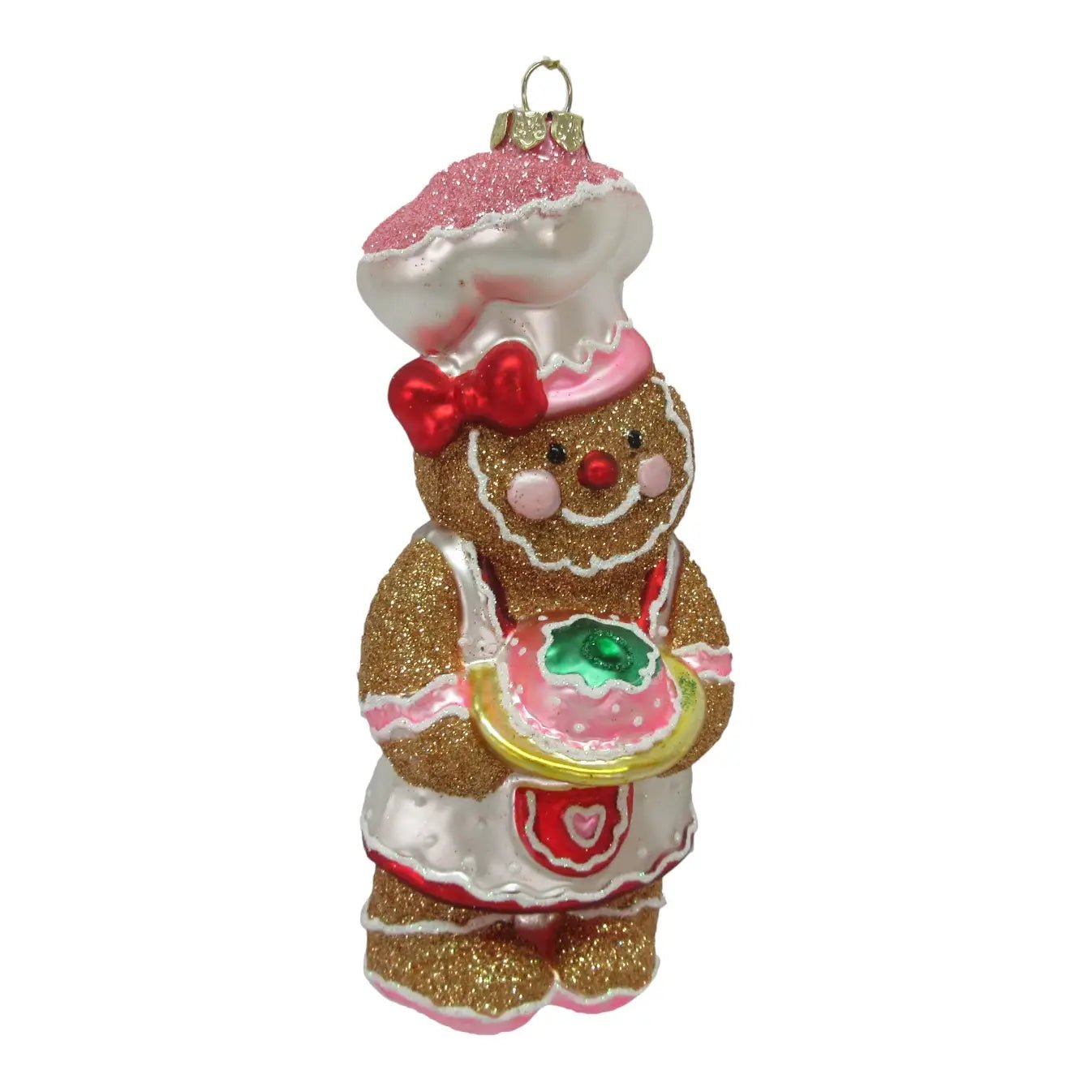 Gingerbread Girl with Mixing Bowl OrnamentChristmasThe Printed Peach Savannah