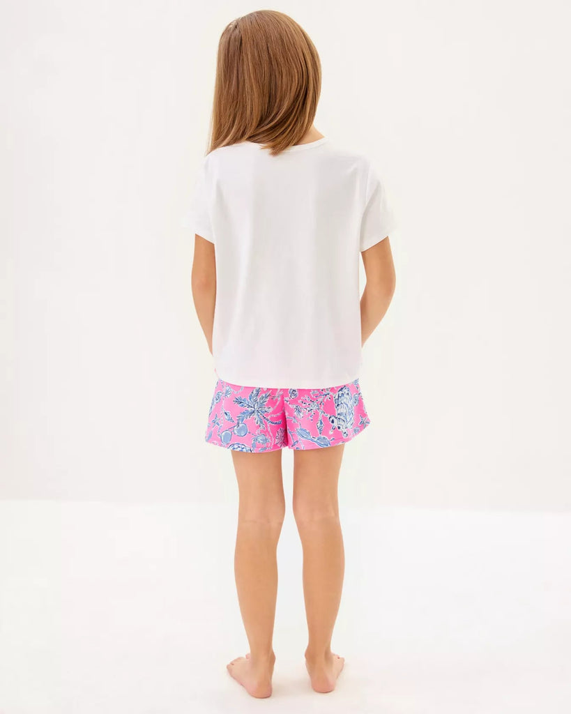 Girls Aviette ShortHeartland Retail ItemsLILLY PULITZERThe Printed Peach Savannah