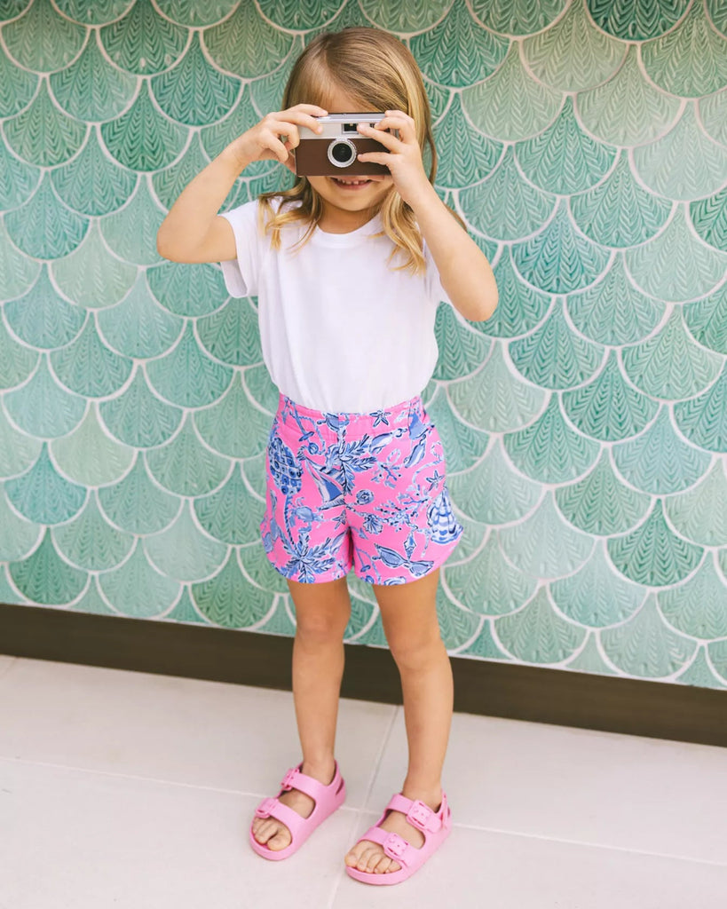 Girls Aviette ShortHeartland Retail ItemsLILLY PULITZERThe Printed Peach Savannah
