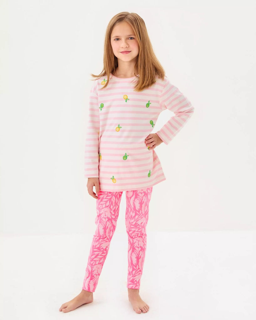 Girls Mini Ballad SweatshirtHeartland Retail ItemsLILLY PULITZERThe Printed Peach Savannah