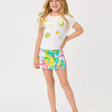 Girls Mini Clairmont TopGirls - Tops & Bottoms - TopsLILLY PULITZERThe Printed Peach Savannah