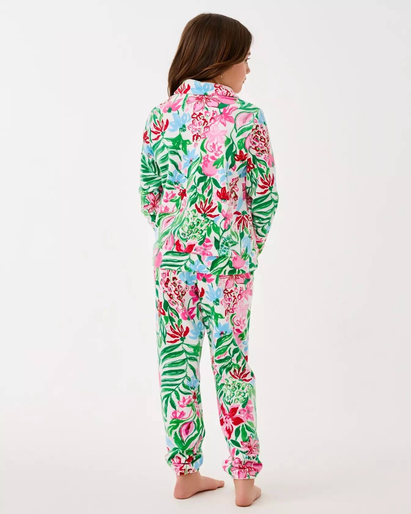 Girls Mini Eleni Velour PulloverGirls - Tops & Bottoms - TopsLILLY PULITZERThe Printed Peach Savannah