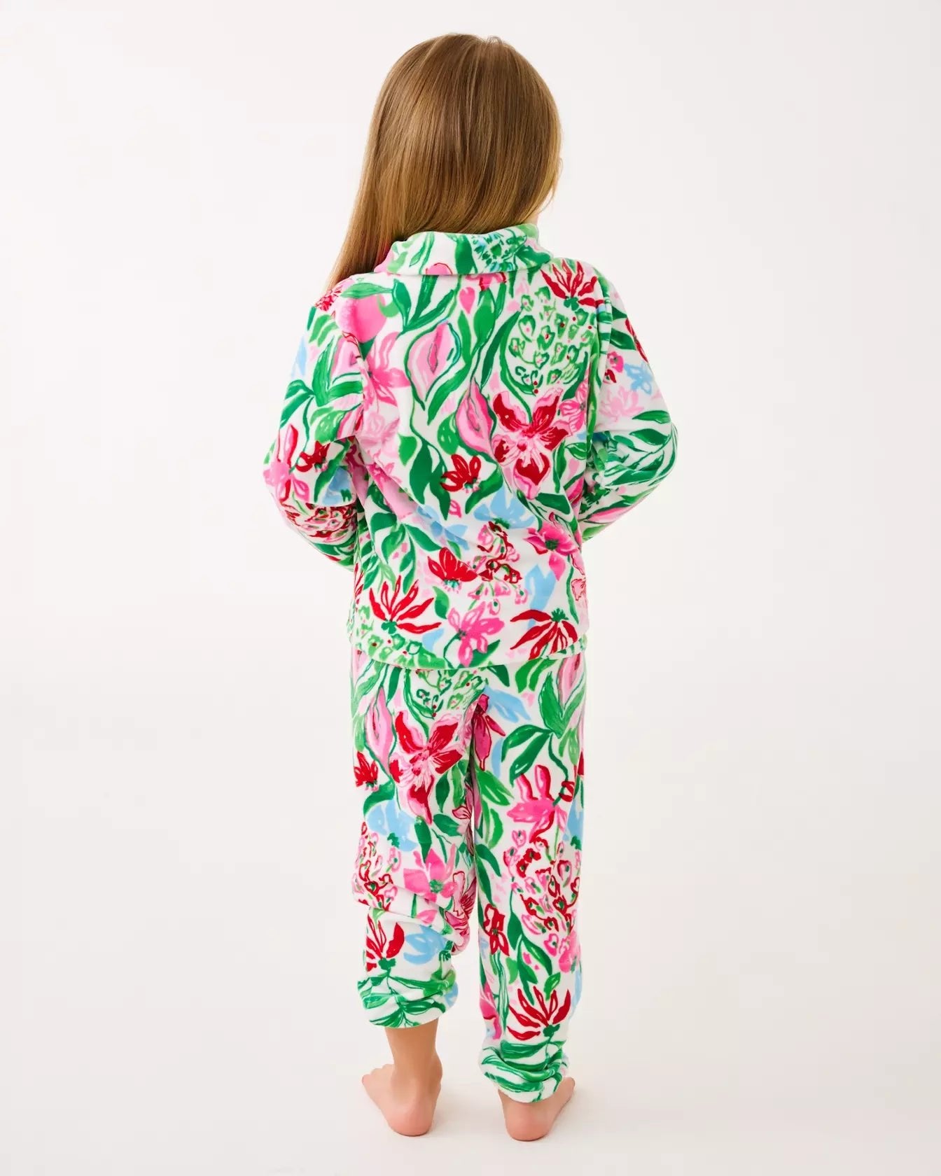 Girls Mini Eleni Velour PulloverGirls - Tops & Bottoms - TopsLILLY PULITZERThe Printed Peach Savannah