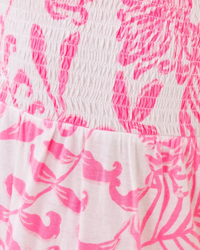 Girls Mini Jilly Midi DressHeartland Retail ItemsLILLY PULITZERThe Printed Peach Savannah