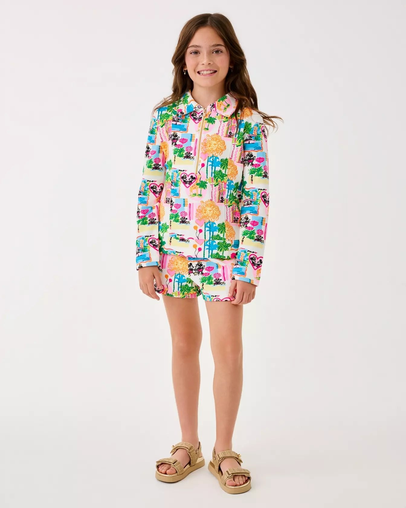 Girls Mini Kylar ShortGirls - Tops & Bottoms - BottomsLILLY PULITZERThe Printed Peach Savannah