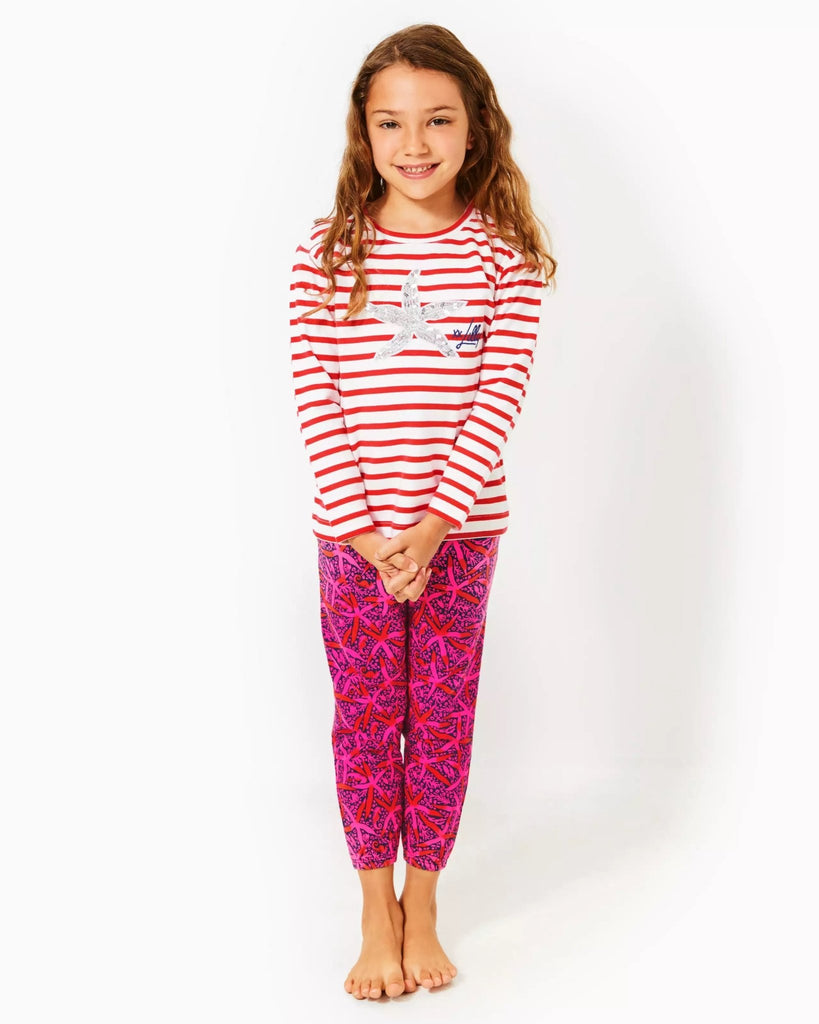 Girls Mini Mallie Terry PantHeartland Retail ItemsLILLY PULITZERThe Printed Peach Savannah