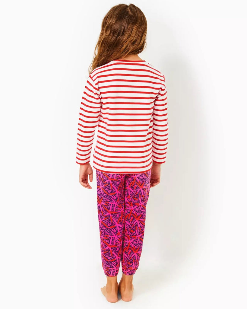 Girls Mini Mallie Terry PantHeartland Retail ItemsLILLY PULITZERThe Printed Peach Savannah