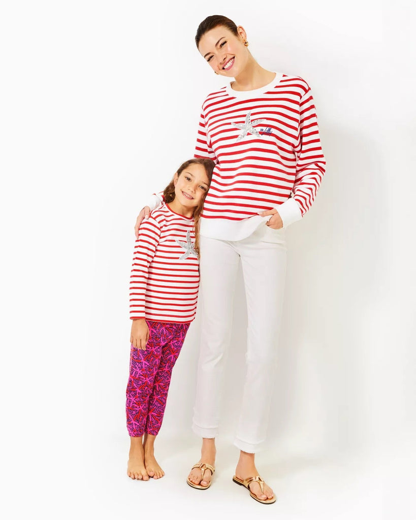 Girls Mini Mallie Terry PantHeartland Retail ItemsLILLY PULITZERThe Printed Peach Savannah