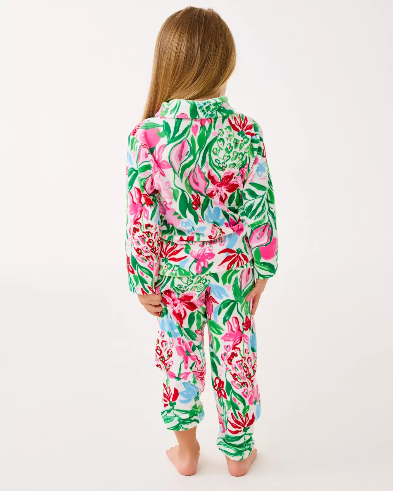 Girls Mini Mallie Velour PantGirls - Tops & Bottoms - BottomsLILLY PULITZERThe Printed Peach Savannah
