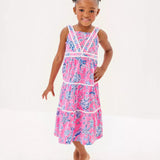 Girls Mini Pollie Midi DressHeartland Retail ItemsLILLY PULITZERThe Printed Peach Savannah