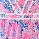 Girls Mini Pollie Midi DressHeartland Retail ItemsLILLY PULITZERThe Printed Peach Savannah