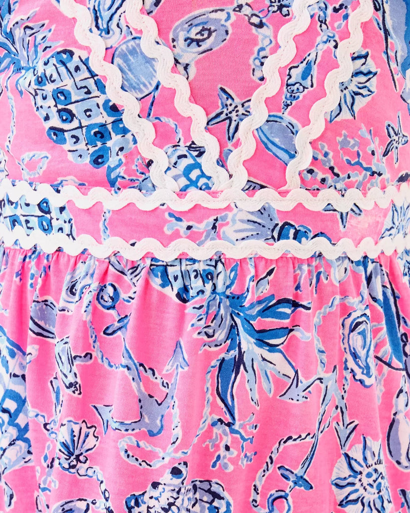 Girls Mini Pollie Midi DressHeartland Retail ItemsLILLY PULITZERThe Printed Peach Savannah