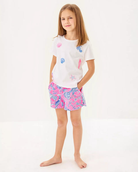 Girls Mini Rally TeeHeartland Retail ItemsLILLY PULITZERThe Printed Peach Savannah