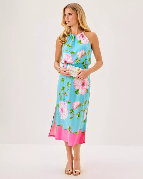 Gracelyn Halter Midi DressWomens - DressesLILLY PULITZERThe Printed Peach Savannah
