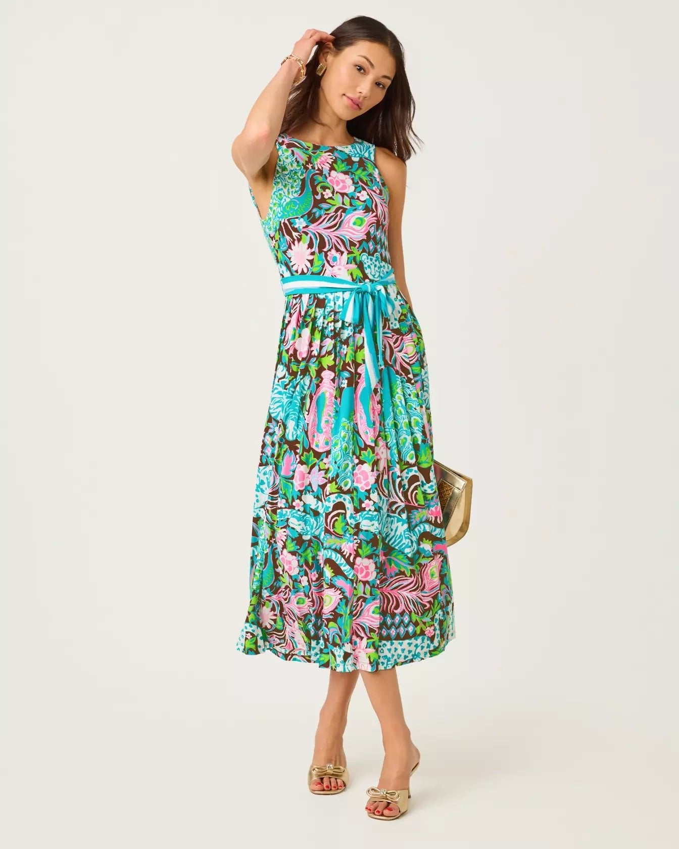 Gracyn Midi DressWomen - Dresses - Fit & Flare DressesLILLY PULITZERThe Printed Peach Savannah