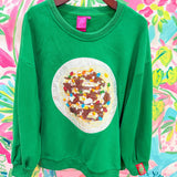 Green Elf Spaghetti SweatshirtQueen of SparklesThe Printed Peach Savannah