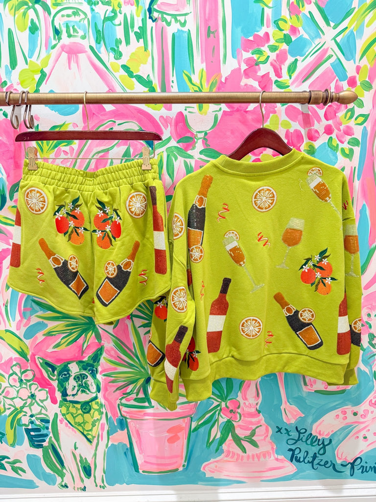 Green Mimosa Icon SweatshirtHeartland Retail ItemsQueen of SparklesThe Printed Peach Savannah