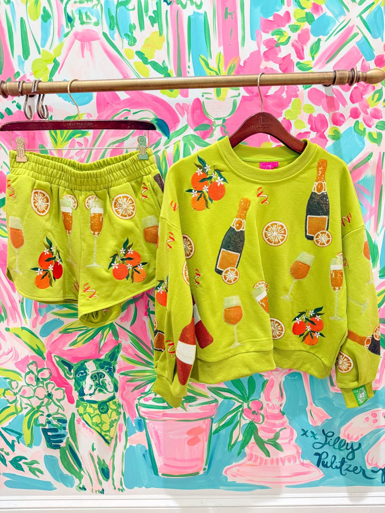 Green Mimosa Icon SweatshirtHeartland Retail ItemsQueen of SparklesThe Printed Peach Savannah