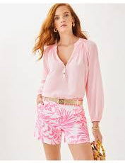 Gretchen High Rise ShortWomens - Bottoms - ShortsLILLY PULITZERThe Printed Peach Savannah