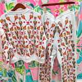 Grey Nutcracker & Candy Cane PantQueen of SparklesThe Printed Peach Savannah