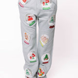Grey Snowglobe SweatpantQueen of SparklesThe Printed Peach Savannah