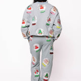 Grey Snowglobe SweatpantQueen of SparklesThe Printed Peach Savannah