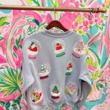 Grey Snowglobe SweatshirtQueen of SparklesThe Printed Peach Savannah