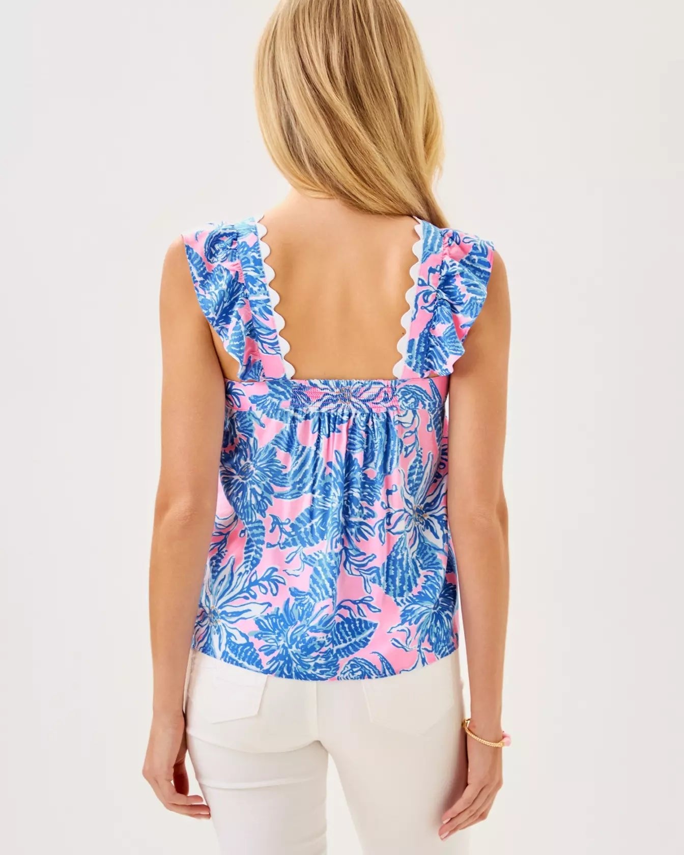 Gyah TopWomens - Tops - BlousesLILLY PULITZERThe Printed Peach Savannah