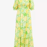 Hadly Short Sleeve Smocked Maxi DressDresses - Fit & Flare DressesLILLY PULITZERThe Printed Peach Savannah
