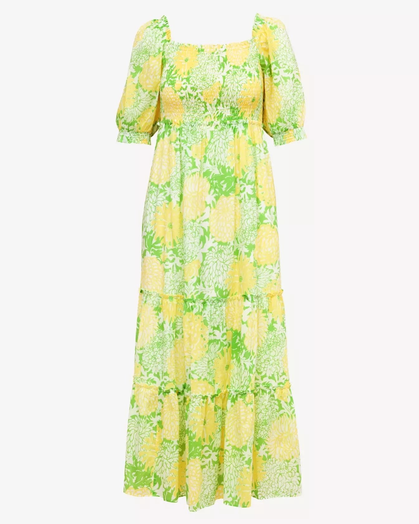 Hadly Short Sleeve Smocked Maxi DressDresses - Fit & Flare DressesLILLY PULITZERThe Printed Peach Savannah