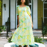 Hadly Short Sleeve Smocked Maxi DressDresses - Fit & Flare DressesLILLY PULITZERThe Printed Peach Savannah
