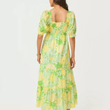 Hadly Short Sleeve Smocked Maxi DressDresses - Fit & Flare DressesLILLY PULITZERThe Printed Peach Savannah