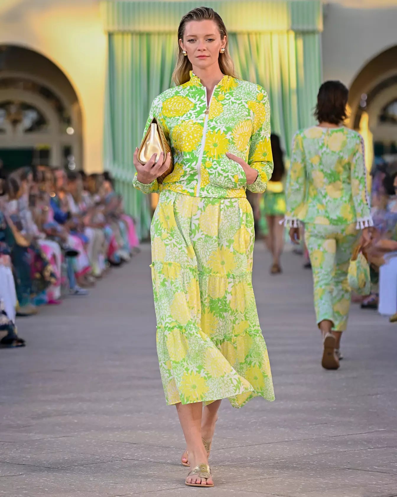 Hadly Short Sleeve Smocked Maxi DressDresses - Fit & Flare DressesLILLY PULITZERThe Printed Peach Savannah