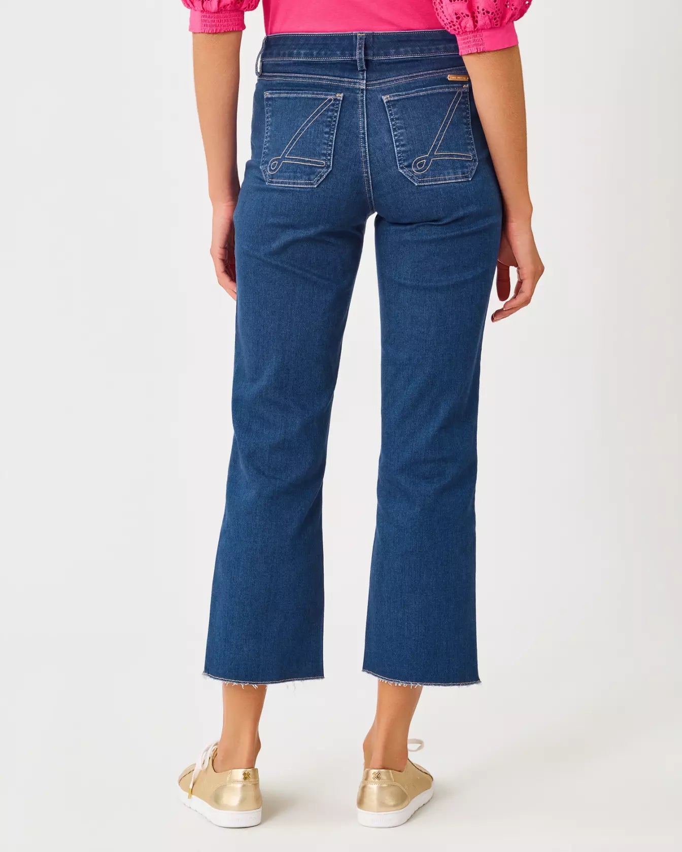 Harleen High Rise Crop JeanLILLY PULITZERThe Printed Peach Savannah