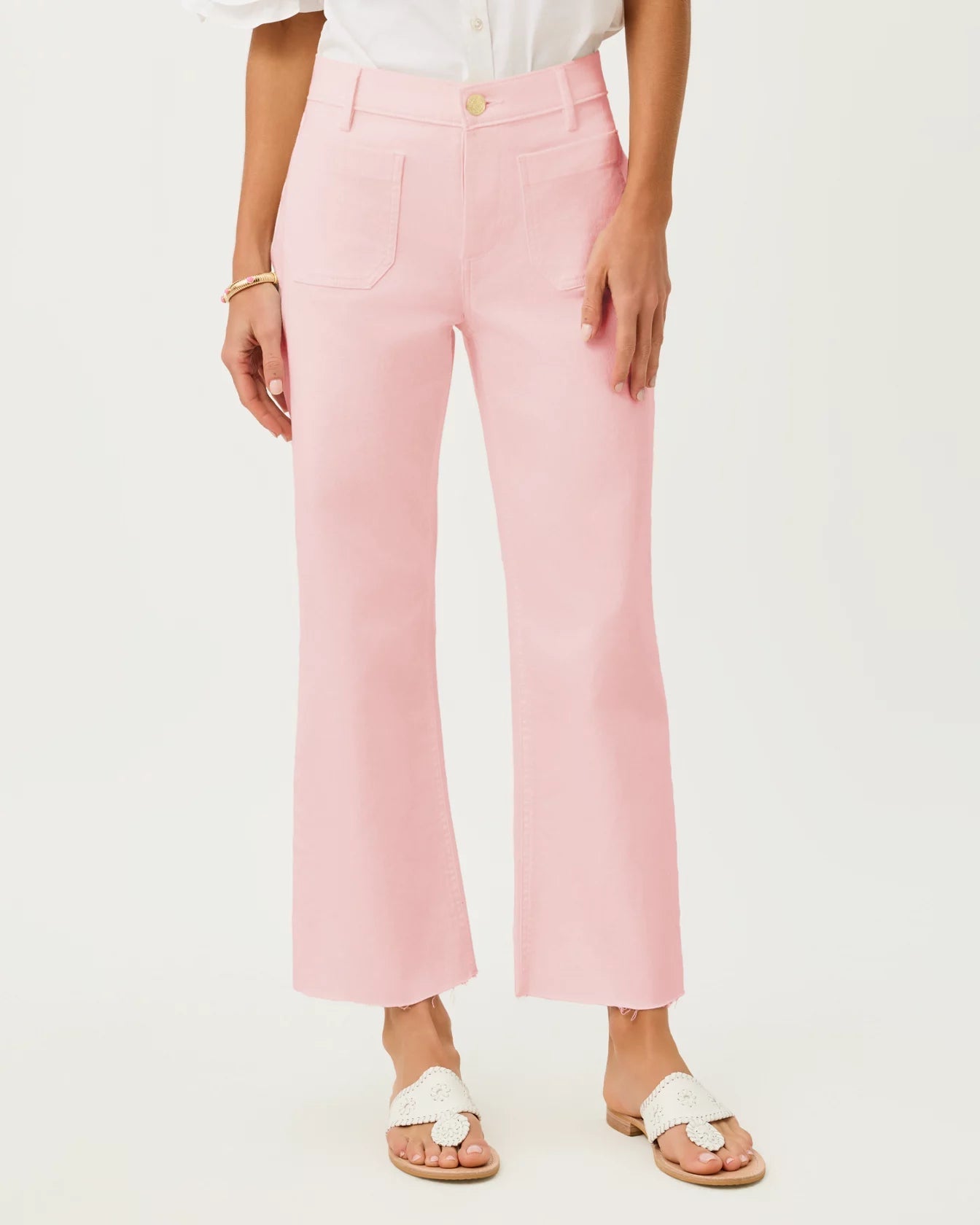 Harleen High Rise Crop JeanLILLY PULITZERThe Printed Peach Savannah