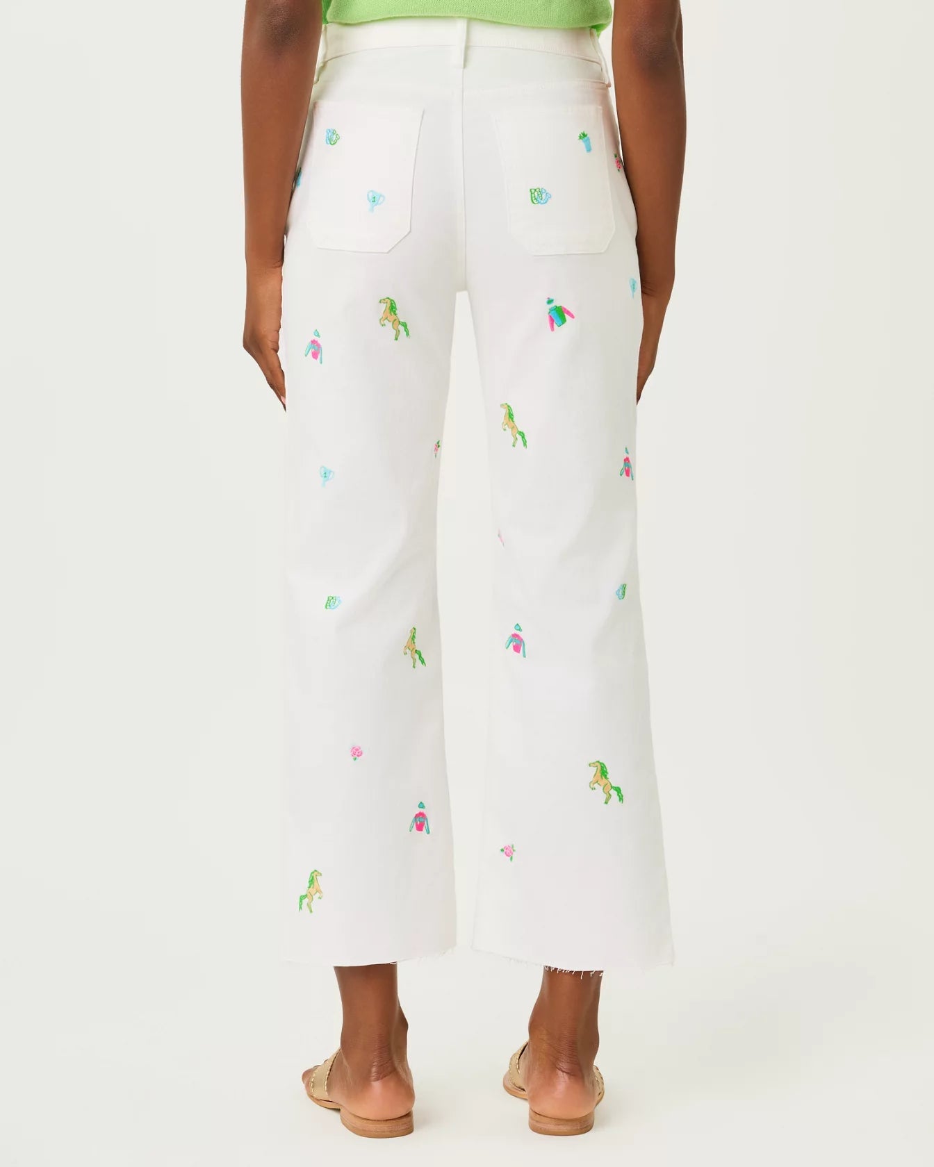 Harleen High Rise Crop JeanLILLY PULITZERThe Printed Peach Savannah