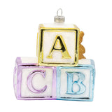Holiday Glass Ornament – Baby BlocksChristmasThe Printed Peach Savannah