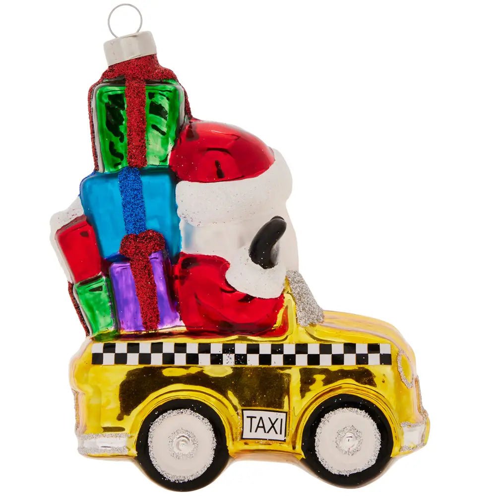 Holiday Glass Ornament – Cabbie SantaChristmasThe Printed Peach Savannah