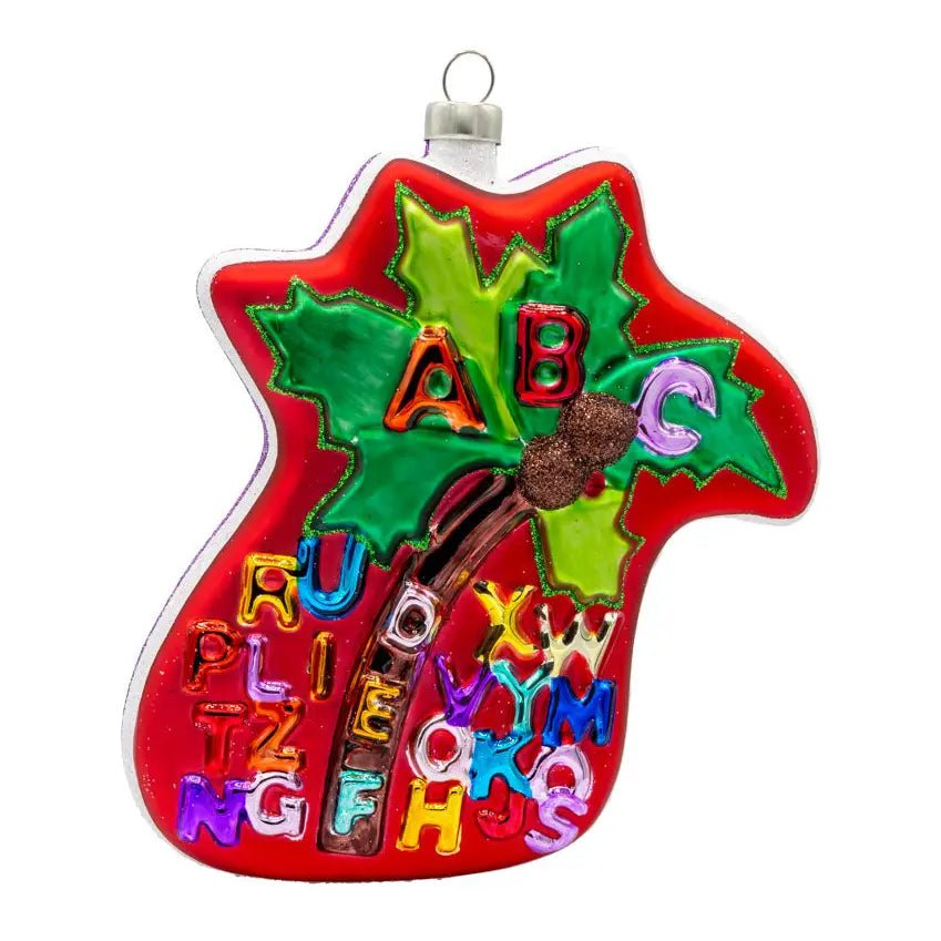 Holiday Glass Ornament – Chicka Chicka Alphabet TreeQueen of SparklesThe Printed Peach Savannah