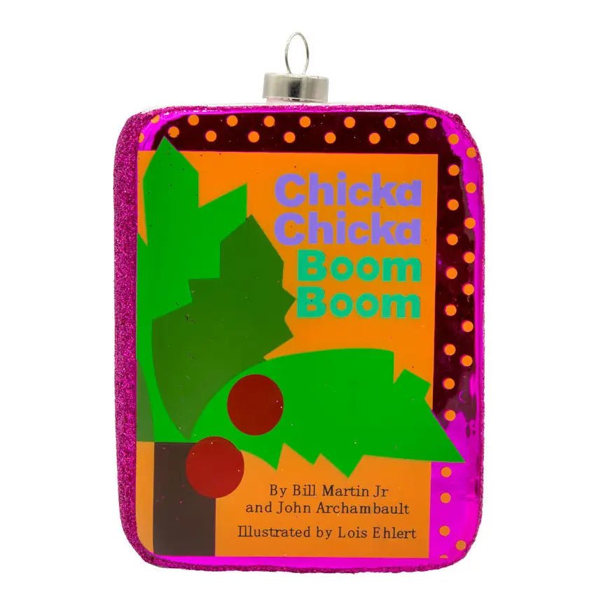 Holiday Glass Ornament – Chicka Chicka Boom Boom Book CoverChristmasThe Printed Peach Savannah