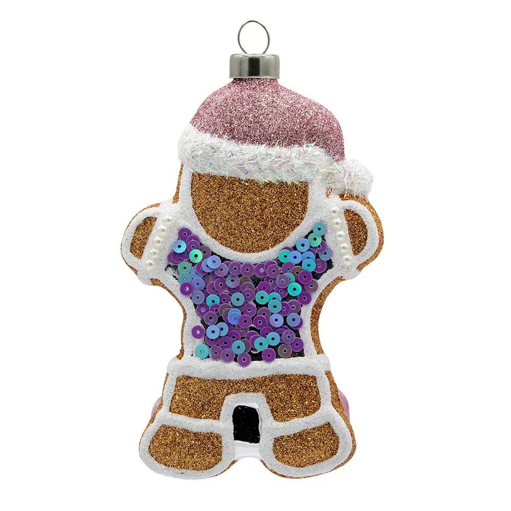 Holiday Glass Ornament – GingerbreadChristmasThe Printed Peach Savannah