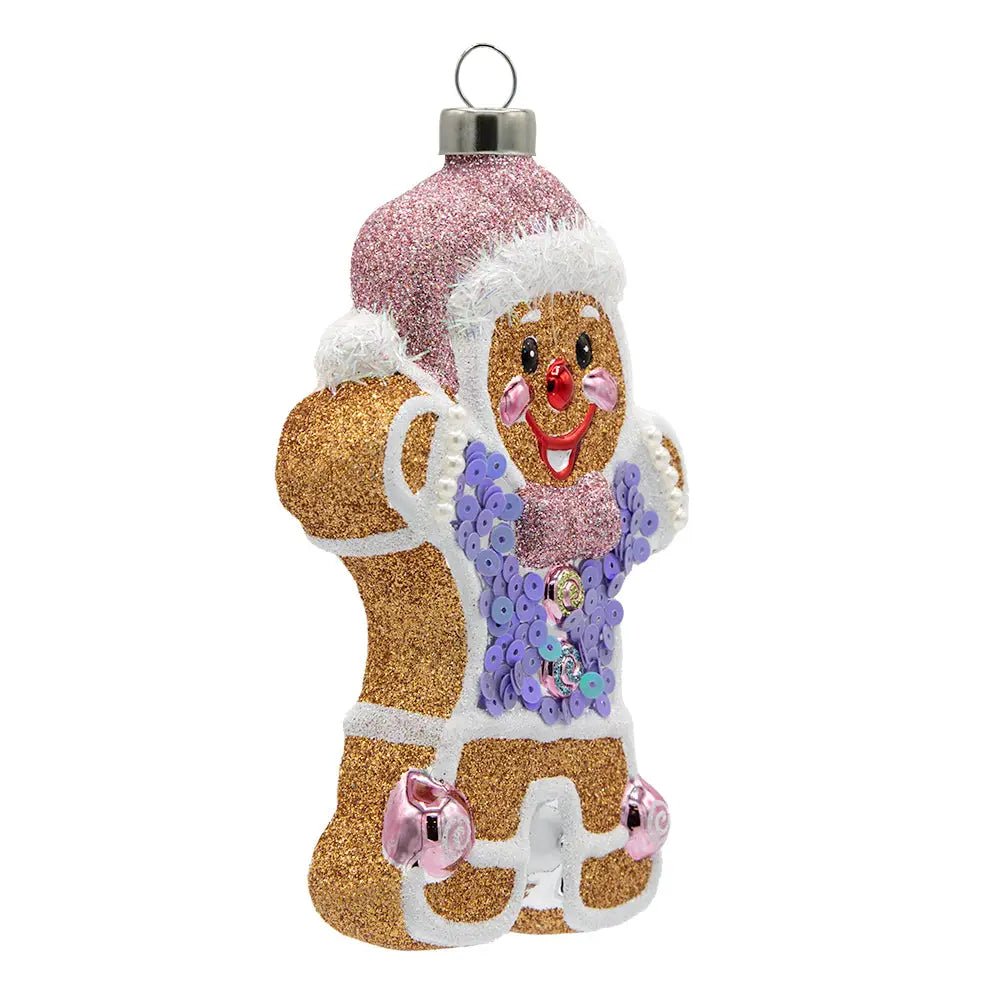 Holiday Glass Ornament – GingerbreadChristmasThe Printed Peach Savannah