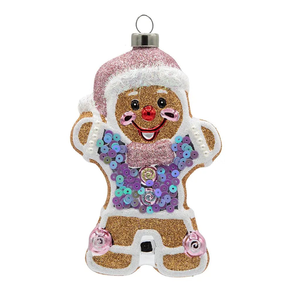 Holiday Glass Ornament – GingerbreadChristmasThe Printed Peach Savannah