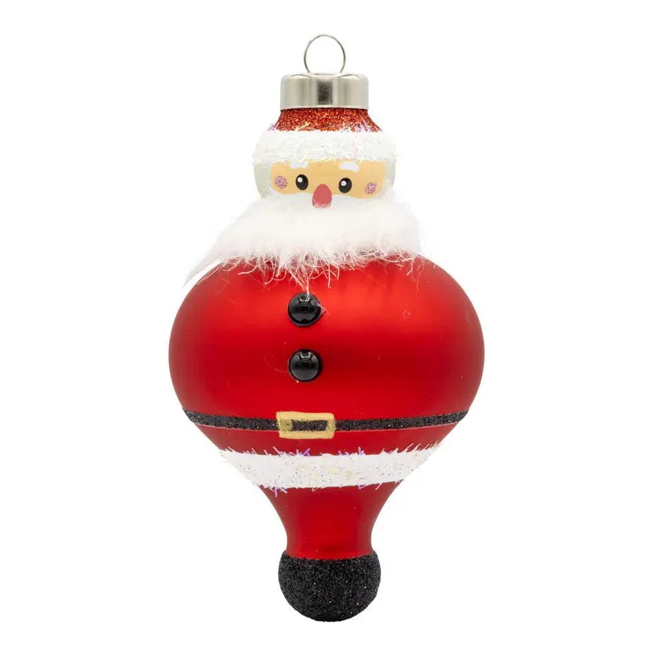 Holiday Glass Ornament – Jolly SantaChristmasThe Printed Peach Savannah