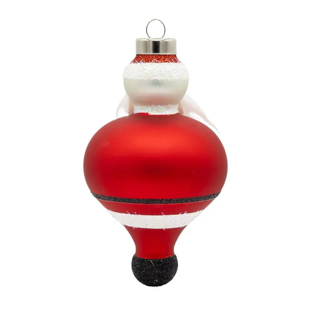 Holiday Glass Ornament – Jolly SantaChristmasThe Printed Peach Savannah