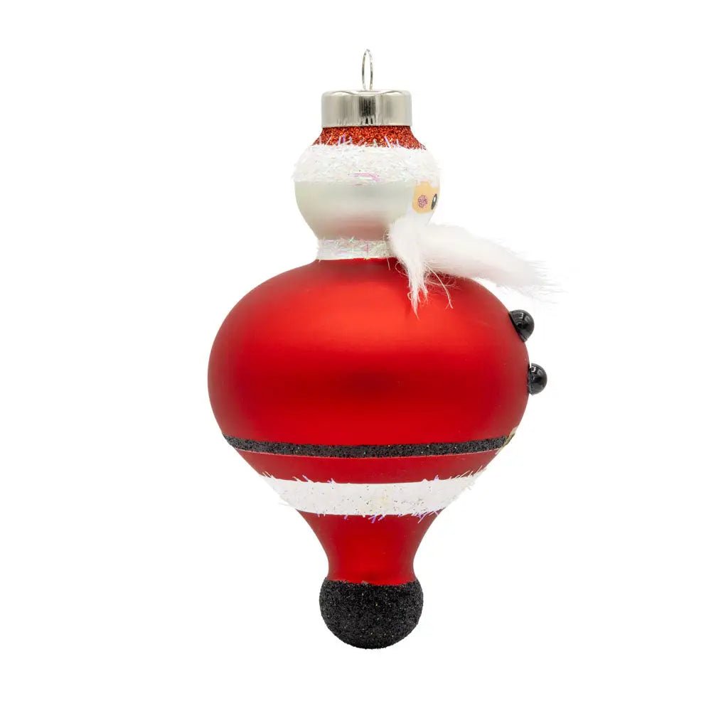 Holiday Glass Ornament – Jolly SantaChristmasThe Printed Peach Savannah