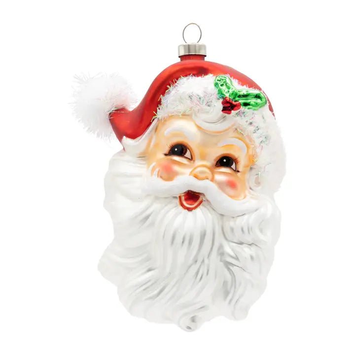 Holiday Glass Ornament – Vintage Santa OrnamentChristmasThe Printed Peach Savannah